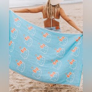 Hello Kitty Hearts Sand Cloud Beach Towel
